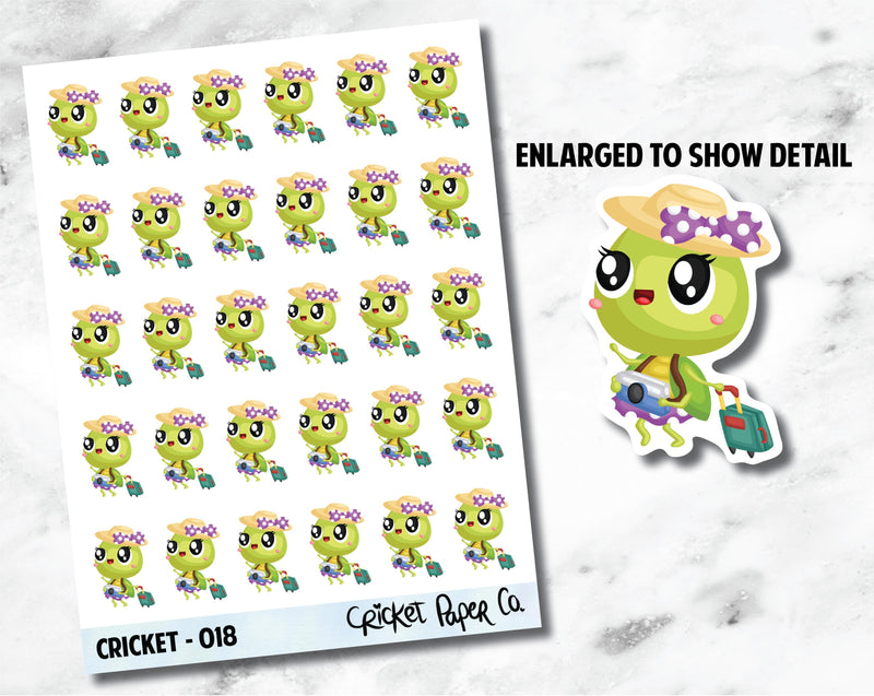 Cricket Character Travel Sticker - 018-Cricket Paper Co.