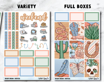 DESERT DREAM Planner Stickers - Full Kit-Cricket Paper Co.