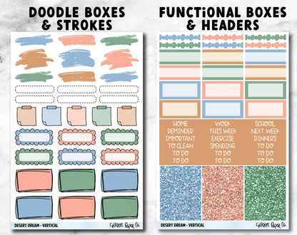 DESERT DREAM Planner Stickers - Full Kit-Cricket Paper Co.