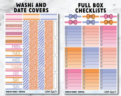 DUNK MY DONUT Planner Stickers - Full Kit-Cricket Paper Co.