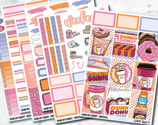 DUNK MY DONUT Planner Stickers - Full Kit-Cricket Paper Co.