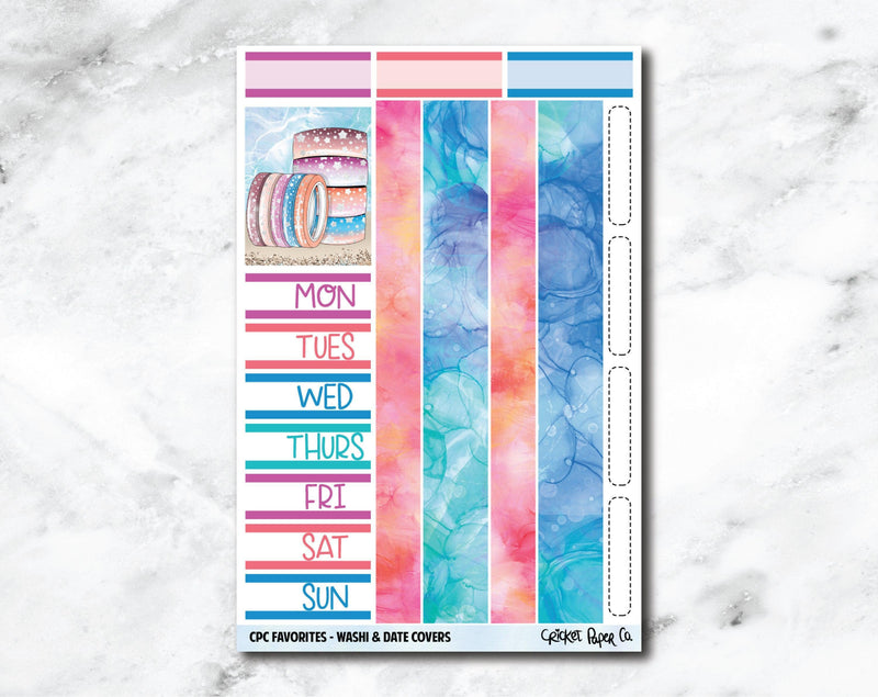 Date Covers and Bottom Washi Planner Stickers - CPC Favorites-Cricket Paper Co.