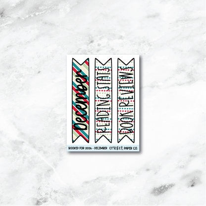 Book and Reading Journal Stickers - December