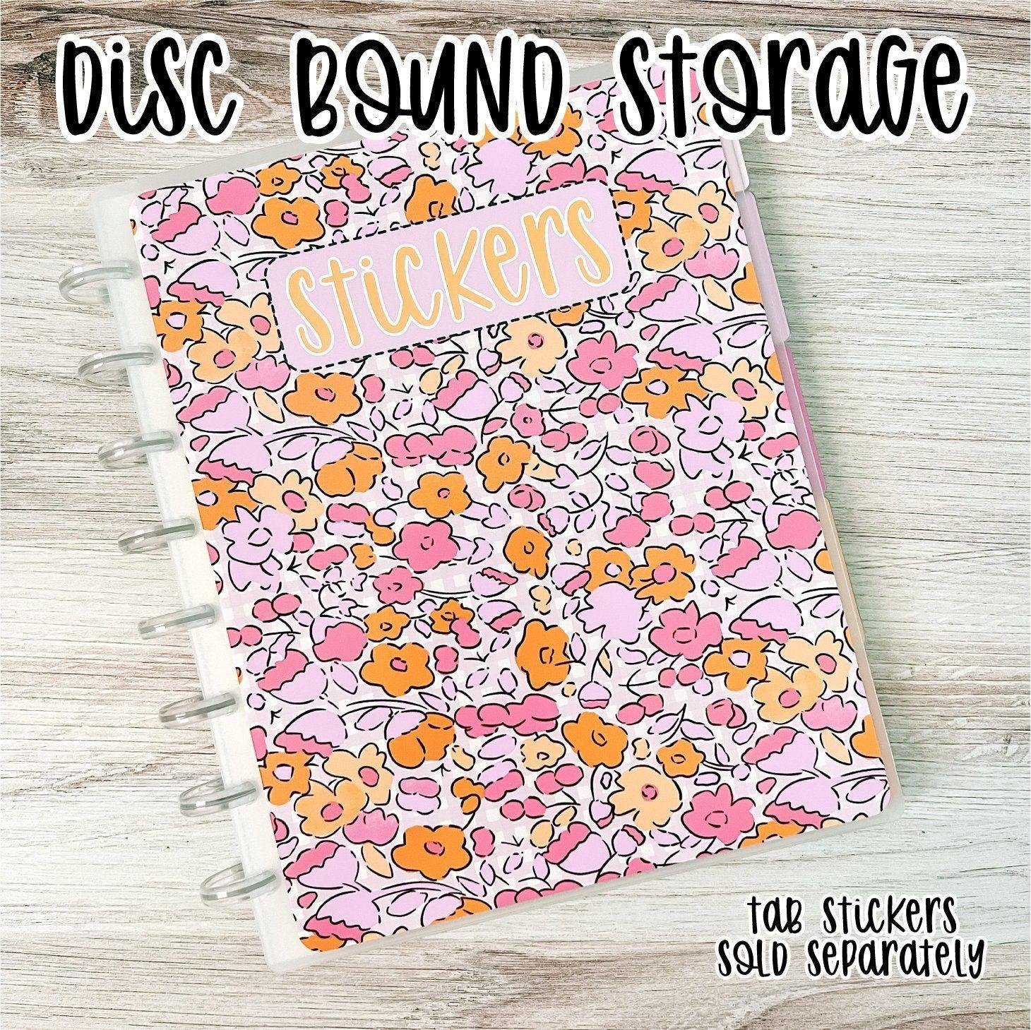 Disc Bound Sticker Storage Album - Pink and Orange Floral-Cricket Paper Co.