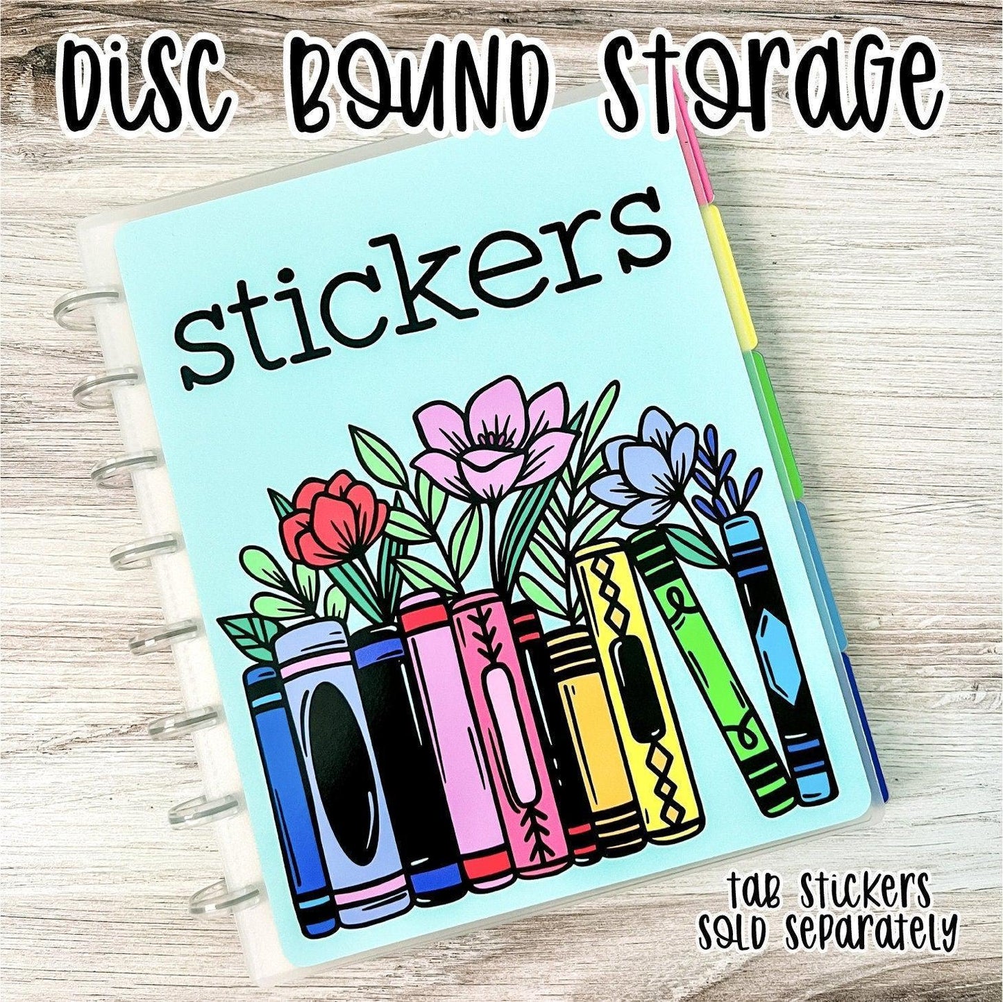 Disc Bound Sticker Storage Album - Rainbow Books-Cricket Paper Co.