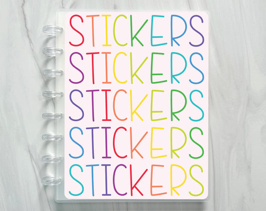 Disc Bound Sticker Storage Album - Sticker Rainbow-Cricket Paper Co.