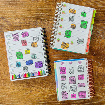 Doodle Boxes Planner Stickers - Purple-Cricket Paper Co.