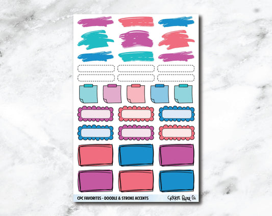 Doodle & Stroke Accents Planner Stickers - CPC Favorites-Cricket Paper Co.