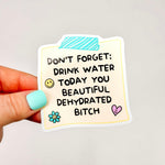 Drink Water Reminder - Decorative Vinyl Sticker-Cricket Paper Co.