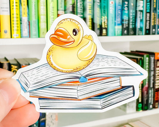 Ducky Books - Bookish Vinyl Sticker-Cricket Paper Co.