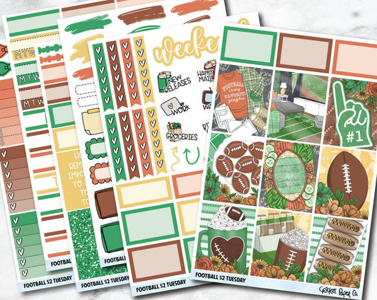 FOOTBALL Planner Stickers - Full Kit-Cricket Paper Co.