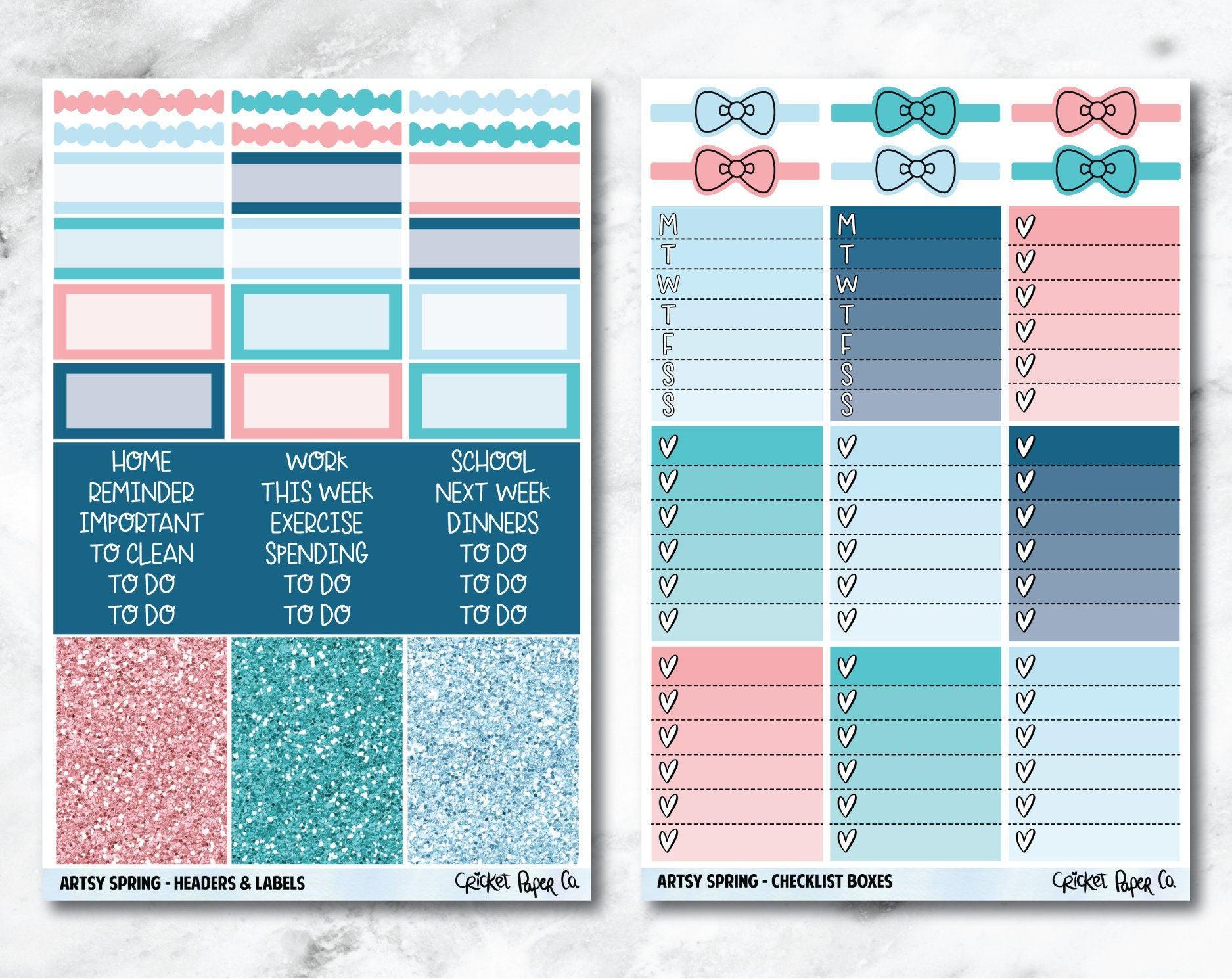 BIRTHDAY Planner Stickers - Full Kit – Cricket Paper Co.