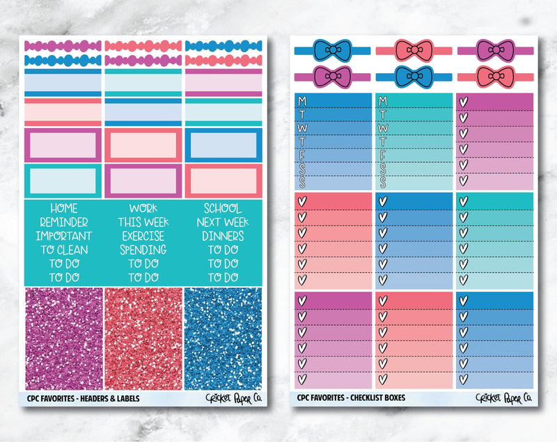 FULL KIT Planner Stickers - CPC Favorites-Cricket Paper Co.
