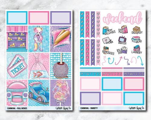 FULL KIT Planner Stickers - Carnival-Cricket Paper Co.