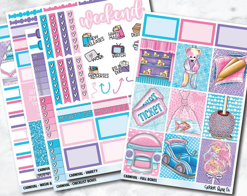 FULL KIT Planner Stickers - Carnival-Cricket Paper Co.