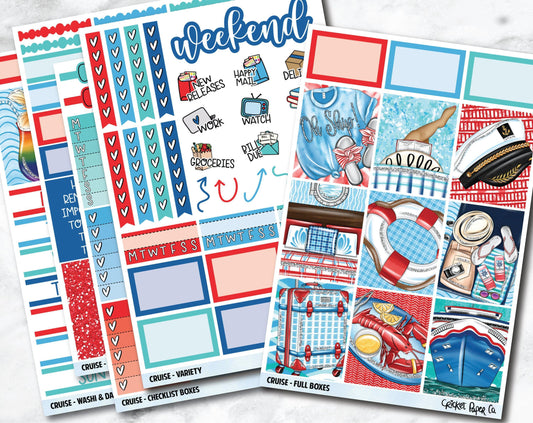 FULL KIT Planner Stickers - Cruise-Cricket Paper Co.