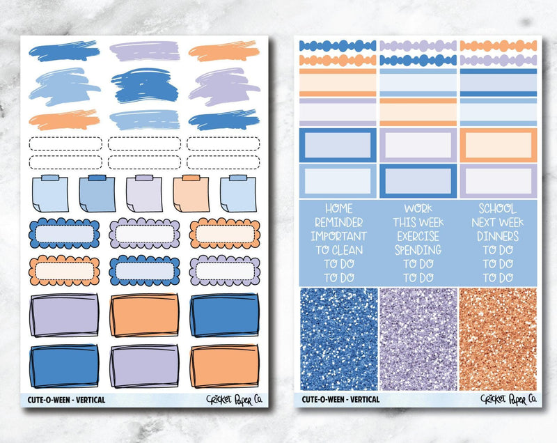 FULL KIT Planner Stickers - Cute-O-Ween-Cricket Paper Co.