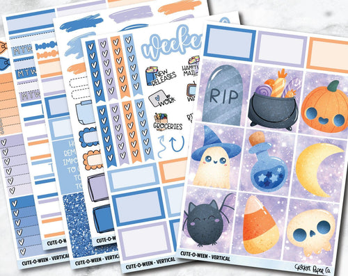 FULL KIT Planner Stickers - Cute-O-Ween-Cricket Paper Co.