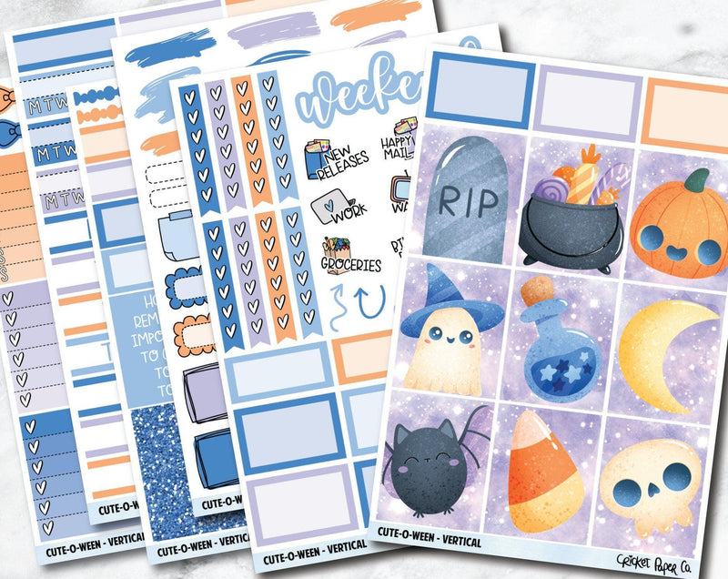 FULL KIT Planner Stickers - Cute-O-Ween-Cricket Paper Co.