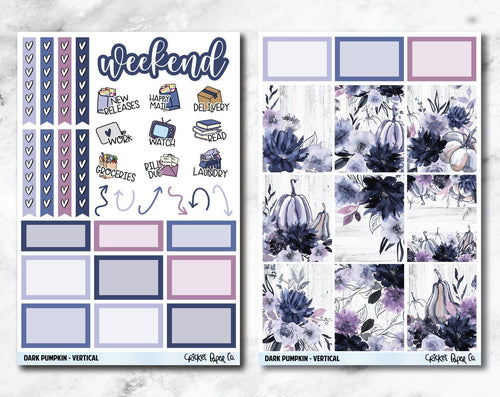 FULL KIT Planner Stickers - Dark Pumpkin-Cricket Paper Co.