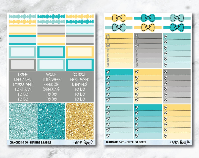 FULL KIT Planner Stickers - Diamonds & Co.-Cricket Paper Co.