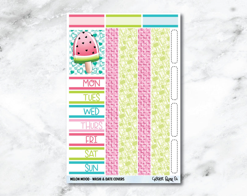 FULL KIT Planner Stickers - Melon Mood-Cricket Paper Co.