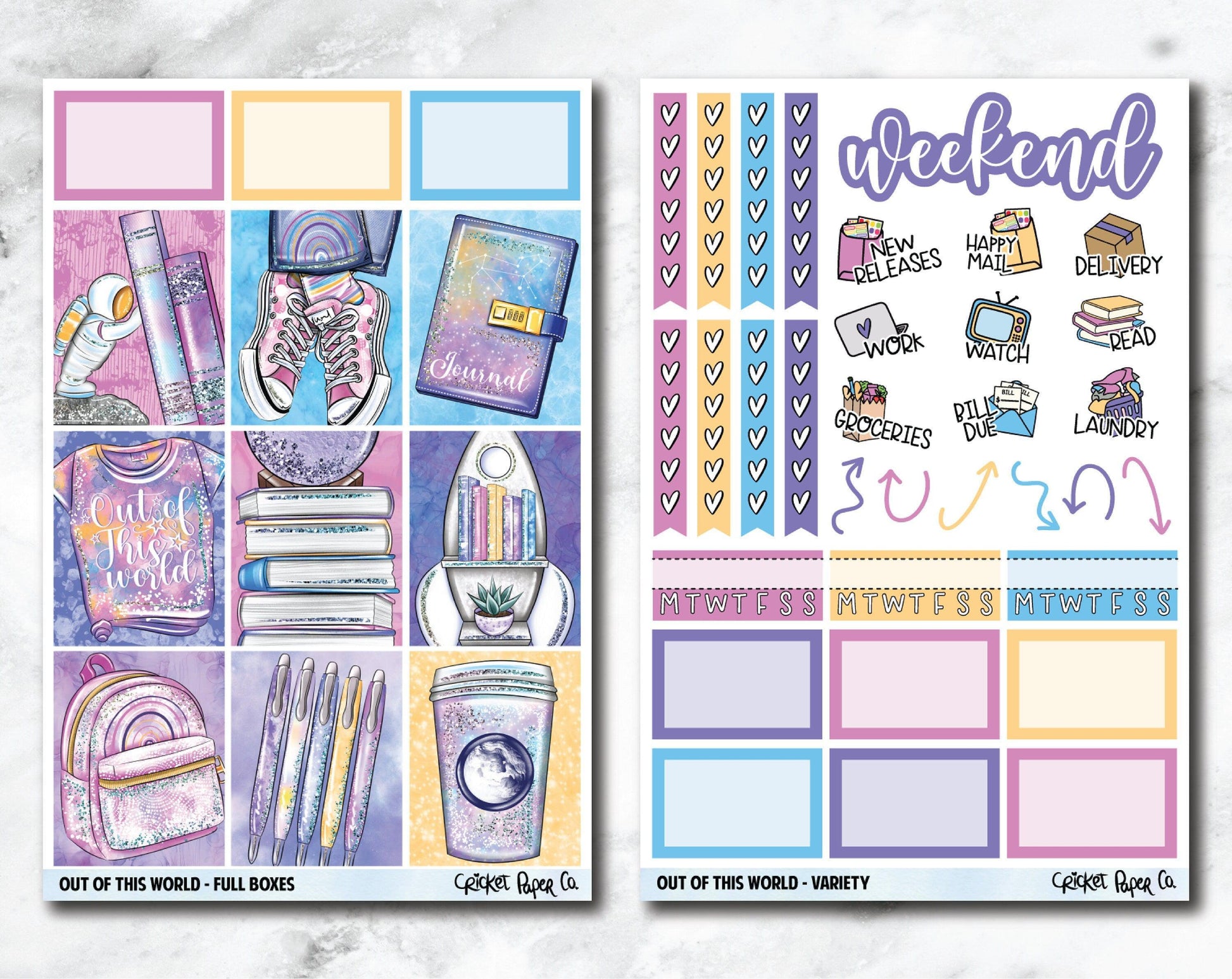 FULL KIT Planner Stickers - Out of This World-Cricket Paper Co.