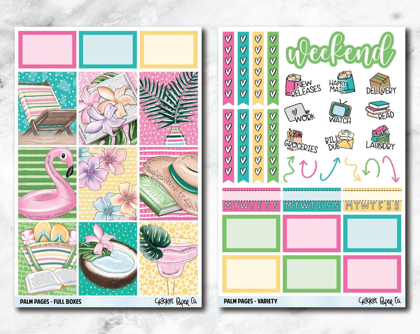 FULL KIT Planner Stickers - Palm Pages-Cricket Paper Co.