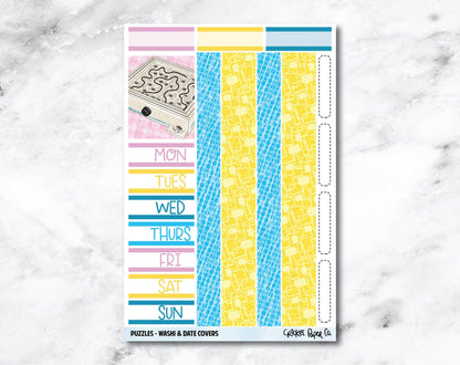 FULL KIT Planner Stickers - Puzzles-Cricket Paper Co.