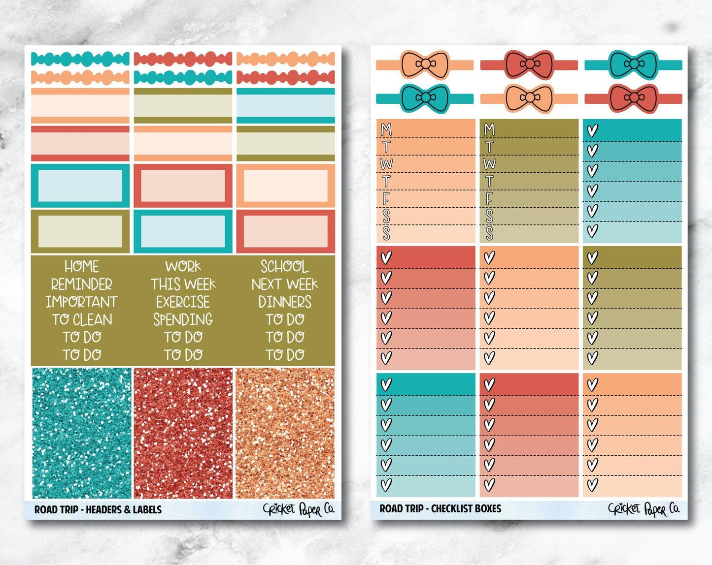 FULL KIT Planner Stickers - Road Trip-Cricket Paper Co.
