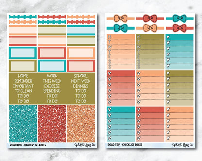 FULL KIT Planner Stickers - Road Trip-Cricket Paper Co.