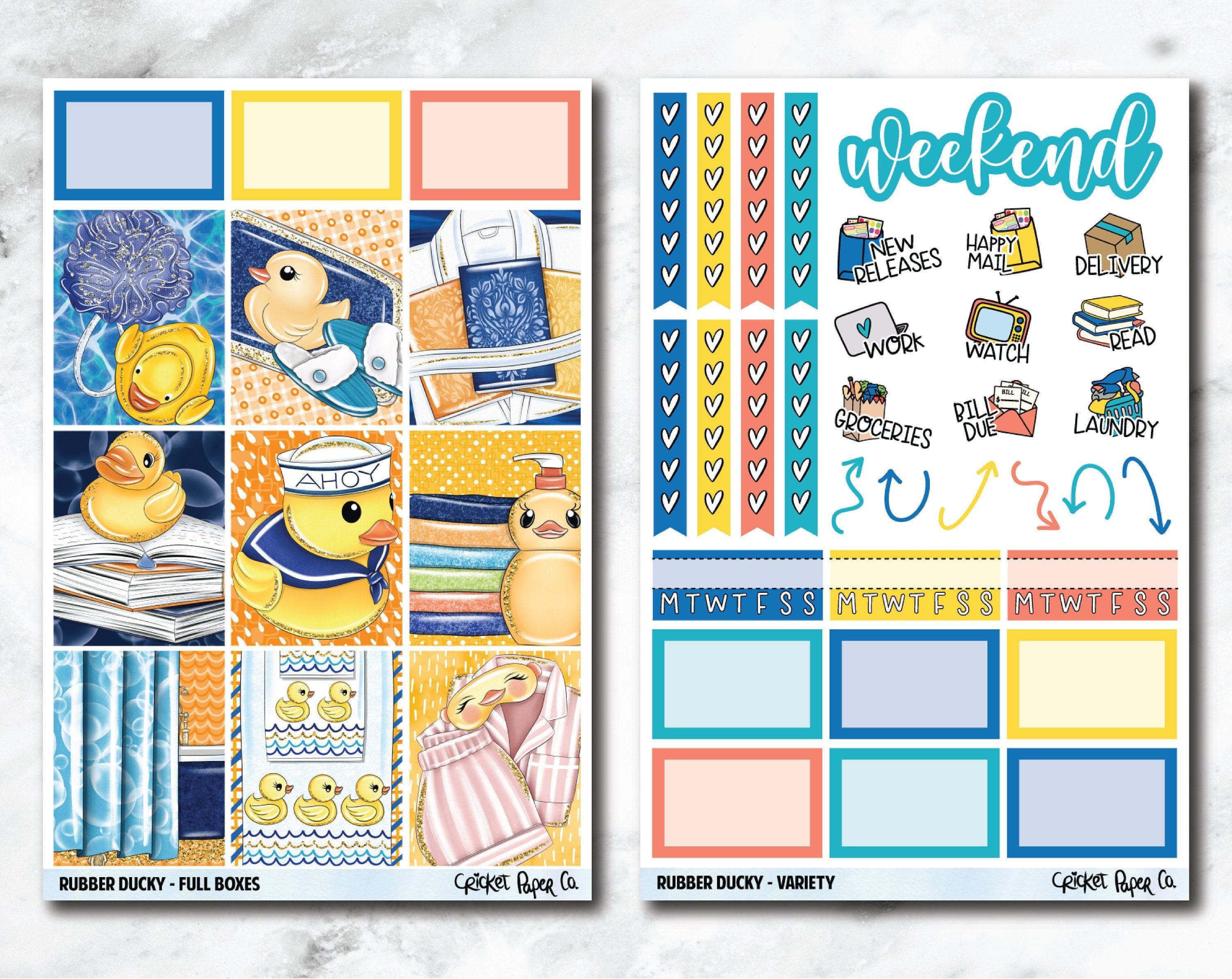 FULL KIT Planner Stickers - Rubber Ducky – Cricket Paper Co.