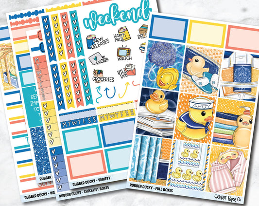 FULL KIT Planner Stickers - Rubber Ducky-Cricket Paper Co.
