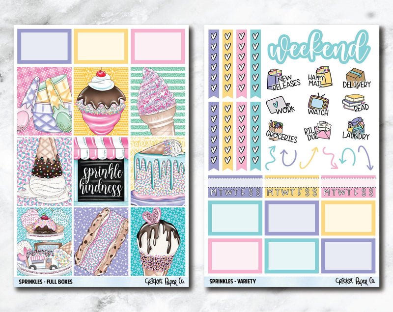 FULL KIT Planner Stickers - Sprinkles-Cricket Paper Co.
