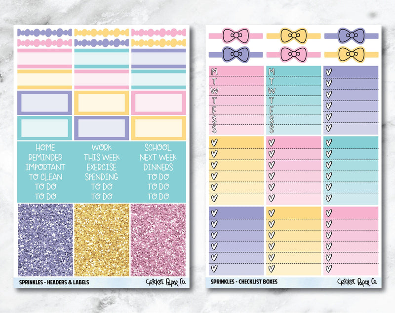 FULL KIT Planner Stickers - Sprinkles-Cricket Paper Co.