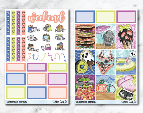FULL KIT Planner Stickers - Summerween-Cricket Paper Co.