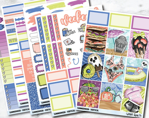 FULL KIT Planner Stickers - Summerween-Cricket Paper Co.