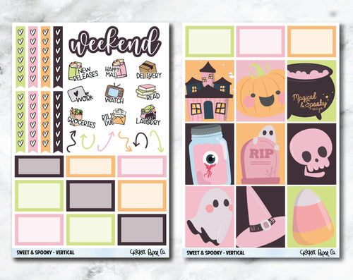 FULL KIT Planner Stickers - Sweet and Spooky-Cricket Paper Co.