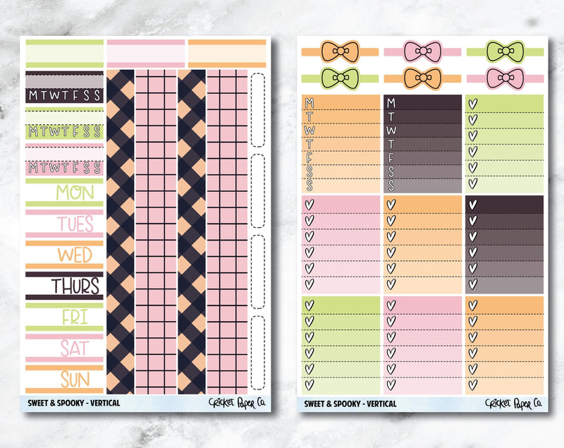 FULL KIT Planner Stickers - Sweet and Spooky-Cricket Paper Co.
