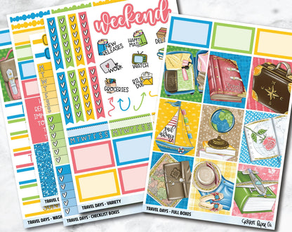 FULL KIT Planner Stickers - Travel Days-Cricket Paper Co.