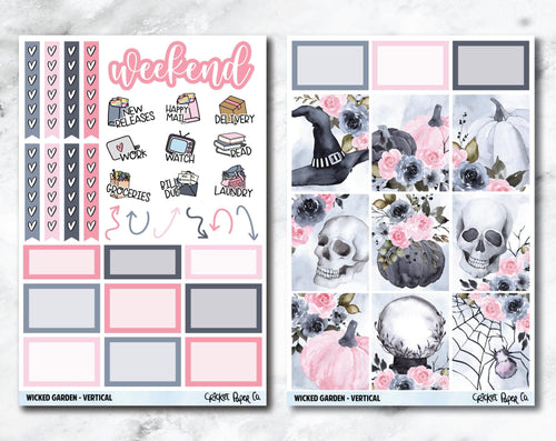 FULL KIT Planner Stickers - Wicked Garden-Cricket Paper Co.