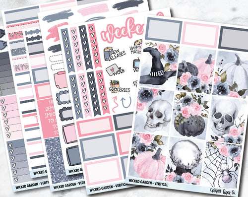 FULL KIT Planner Stickers - Wicked Garden-Cricket Paper Co.