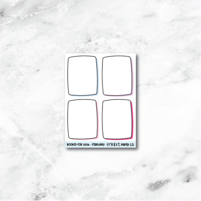 Book and Reading Journal Stickers - February