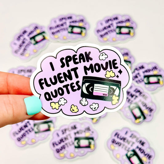 Fluent Movie Quotes - Decorative Vinyl Sticker-Cricket Paper Co.