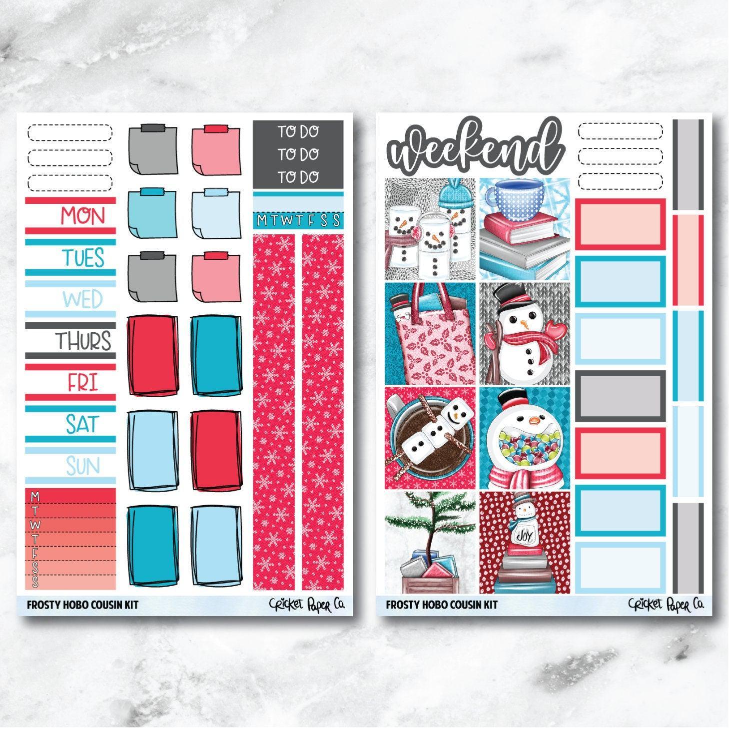 Frosty HOBONICHI COUSIN Planner Stickers Mini Kit-Cricket Paper Co.