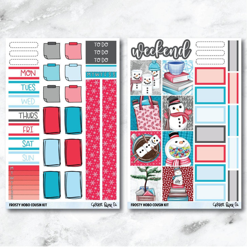 Frosty HOBONICHI COUSIN Planner Stickers Mini Kit-Cricket Paper Co.