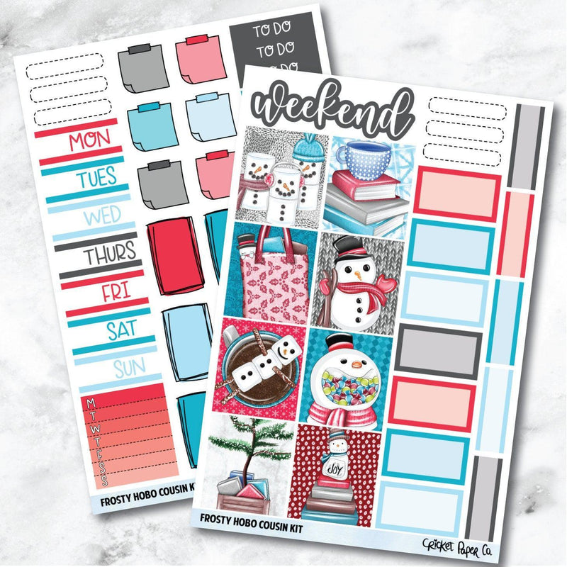 Frosty HOBONICHI COUSIN Planner Stickers Mini Kit-Cricket Paper Co.