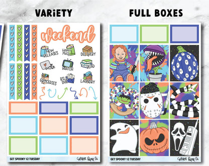 GET SPOOKY Planner Stickers - Full Kit-Cricket Paper Co.