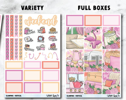 GLAMPING Planner Stickers - Full Kit-Cricket Paper Co.