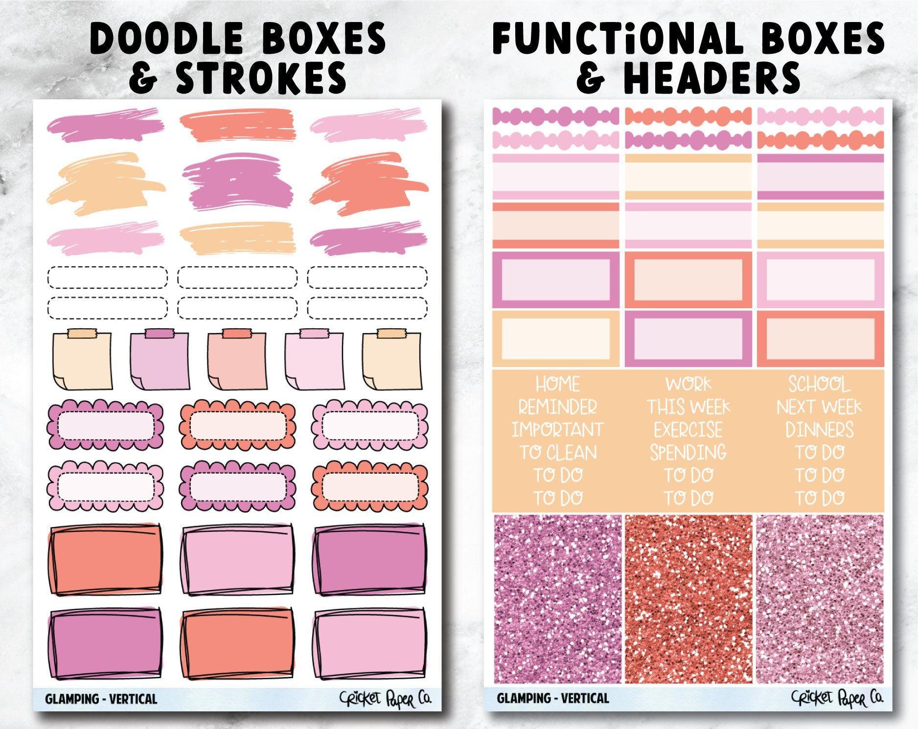 GLAMPING Planner Stickers - Full Kit-Cricket Paper Co.